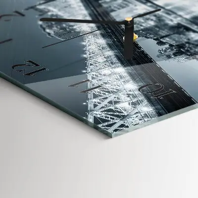 Decoratieve glazen klok vierkant Brug