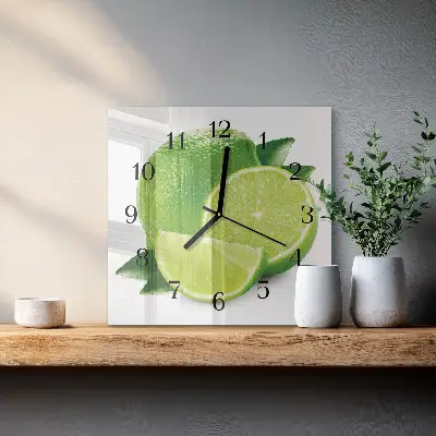 Vierkante glas klok Calciumcarbonaat