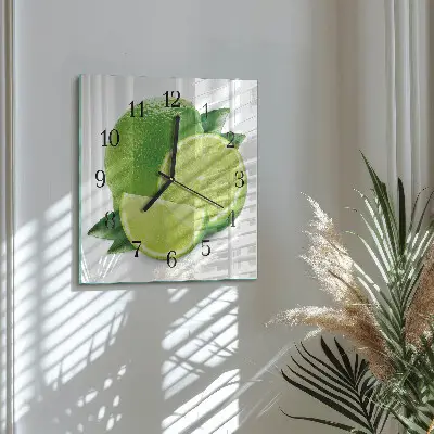 Vierkante glas klok Calciumcarbonaat