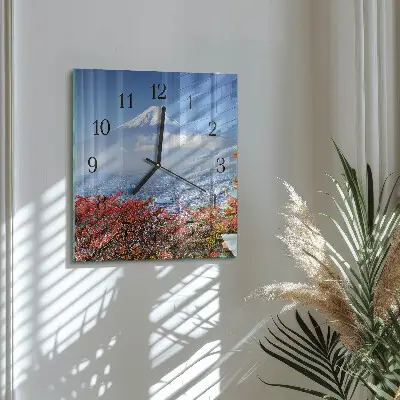 Decoratieve glazen klok vierkant Berg