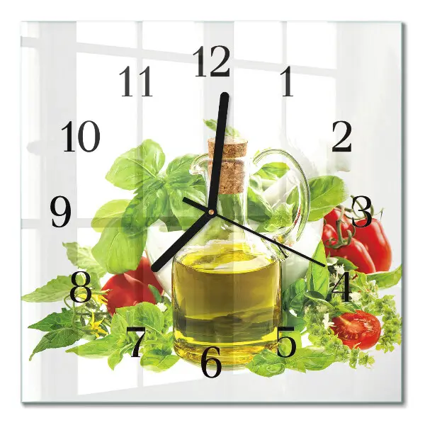 Vierkante glas klok Basilicumolie