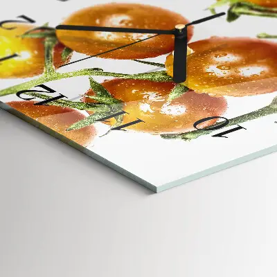 Decoratieve glazen klok vierkant Tomaten