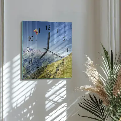 Vierkante glas klok Bergen