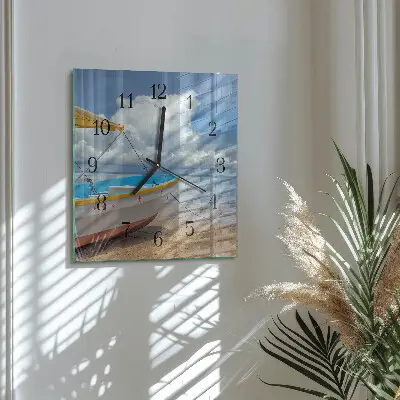 Vierkante glas klok Łódź