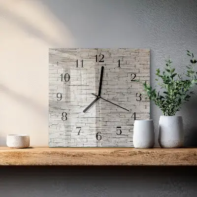 Vierkante glas klok Klinker