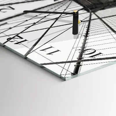 Vierkante glas klok Brooklynbrug