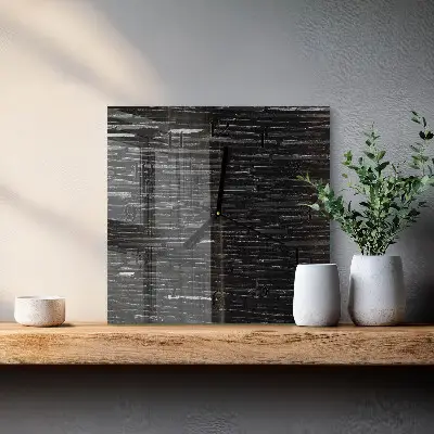 Vierkante glas klok Stenen
