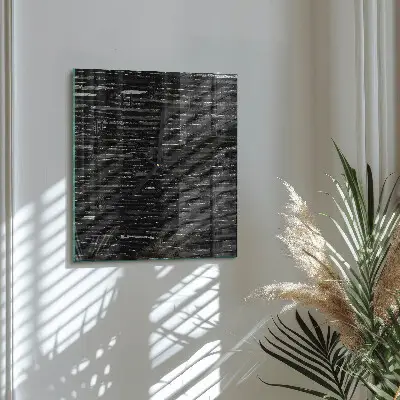 Vierkante glas klok Stenen