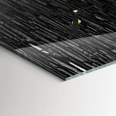 Vierkante glas klok Stenen