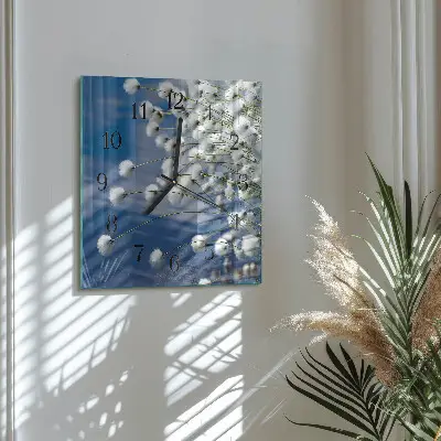 Decoratieve glazen klok vierkant Katoen