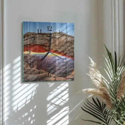 Vierkante glazen klok Grand canyon