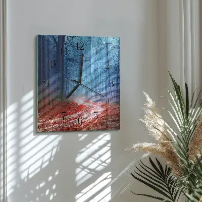 Moderne wandklok glas vierkant Bospad