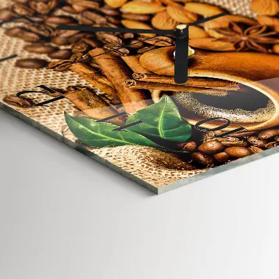 Decoratieve glazen klok vierkant Kaneelamandelen