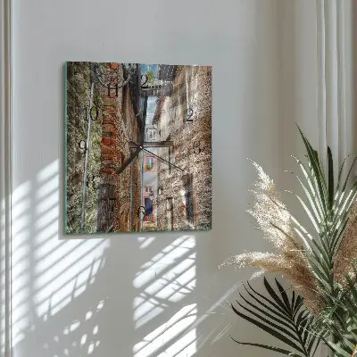 Decoratieve glazen klok vierkant Laan