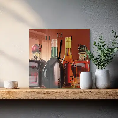 Decoratieve glazen klok vierkant Spoken