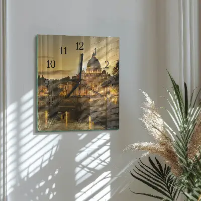 Vierkante glazen klok Basiliek