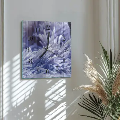 Decoratieve glazen klok vierkant Anemoon