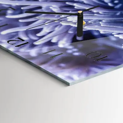 Decoratieve glazen klok vierkant Anemoon