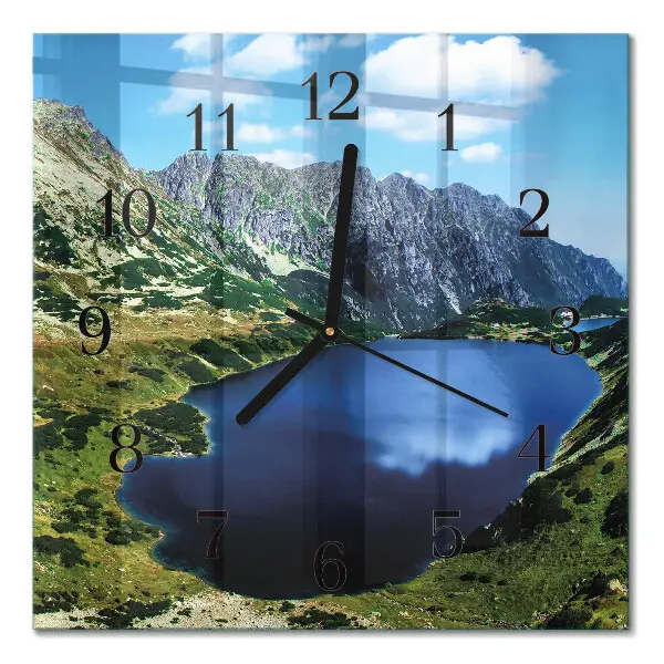 Decoratieve glazen klok vierkant Morskie oko