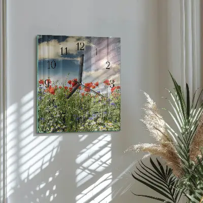 Decoratieve glazen klok vierkant Wei