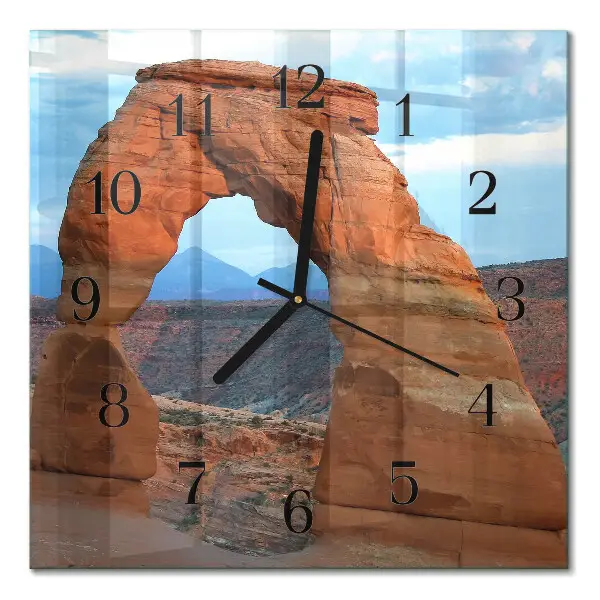 Decoratieve glazen klok vierkant Grand canyon