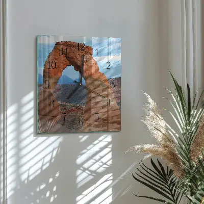 Decoratieve glazen klok vierkant Grand canyon
