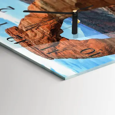 Decoratieve glazen klok vierkant Grand canyon