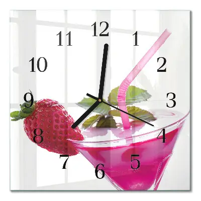 Vierkante glas klok Cocktail