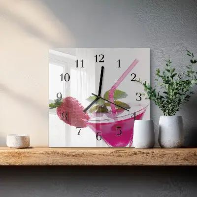 Vierkante glas klok Cocktail