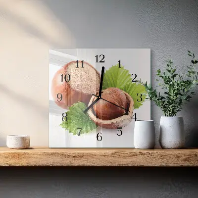 Vierkante glas klok Stenen in het zand