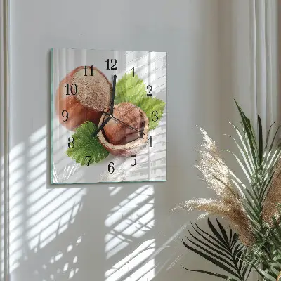 Vierkante glas klok Stenen in het zand