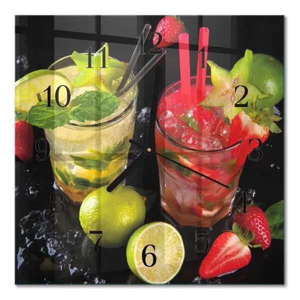 Vierkante glas klok Cocktail