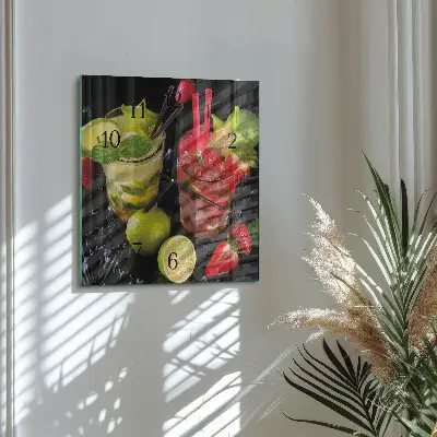Vierkante glas klok Cocktail