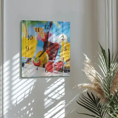 Decoratieve glazen klok vierkant Cocktail