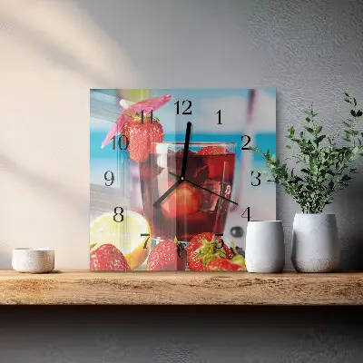 Decoratieve glazen klok vierkant Drankje