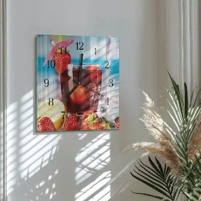 Decoratieve glazen klok vierkant Drankje