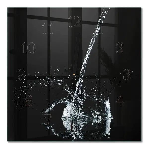 Decoratieve glazen klok vierkant Water