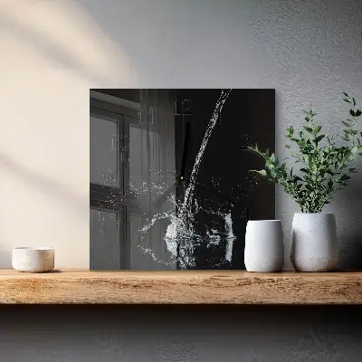 Decoratieve glazen klok vierkant Water