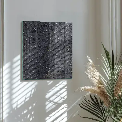 Decoratieve glazen klok vierkant Druppels