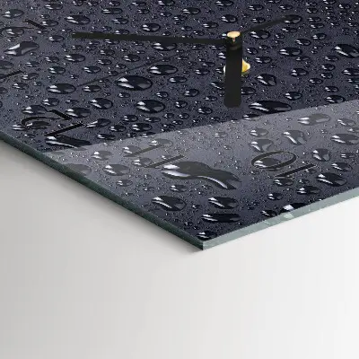 Decoratieve glazen klok vierkant Druppels