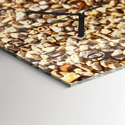 Decoratieve glazen klok vierkant Grind
