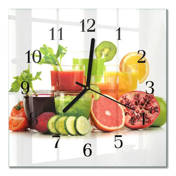 Decoratieve glazen klok vierkant Sappen