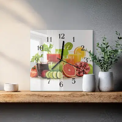 Decoratieve glazen klok vierkant Sappen