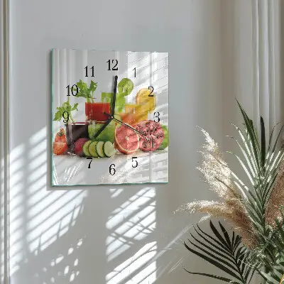 Decoratieve glazen klok vierkant Sappen