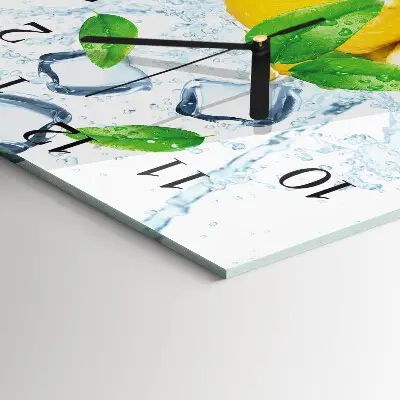 Moderne wandklok glas vierkant Citrus