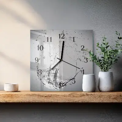 Decoratieve glazen klok vierkant Water