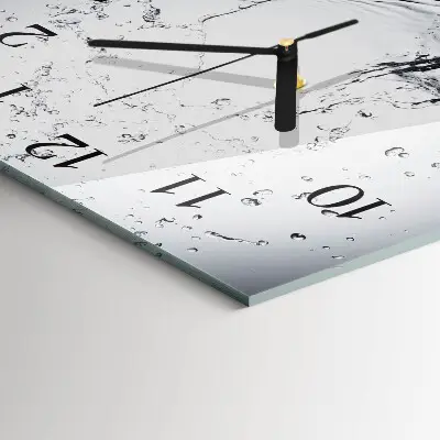 Decoratieve glazen klok vierkant Water