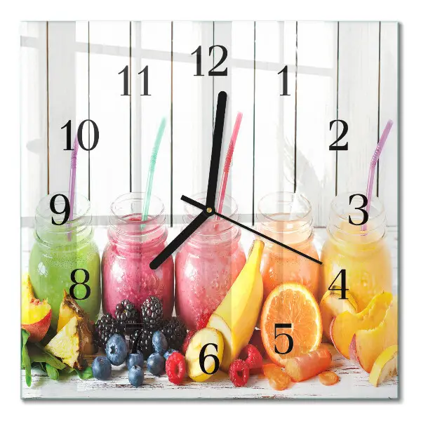 Decoratieve glazen klok vierkant Cocktail