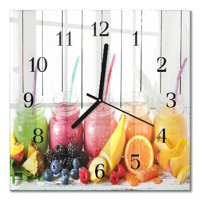 Decoratieve glazen klok vierkant Cocktail