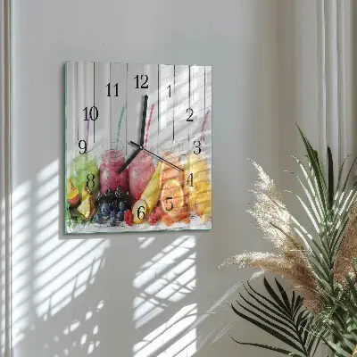 Decoratieve glazen klok vierkant Cocktail